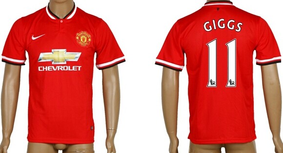 2014/15 Manchester United #11 Giggs Home Soccer AAA+ T-Shirt