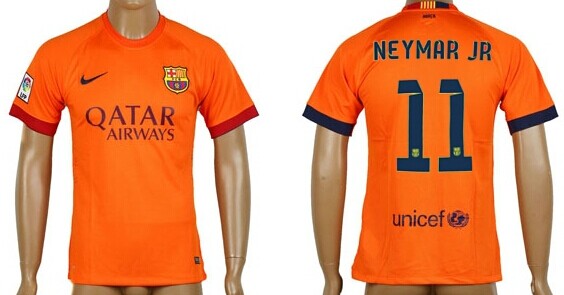 2014/15 FC Bacelona #11 Neymar Jr Away Soccer AAA+ T-Shirt