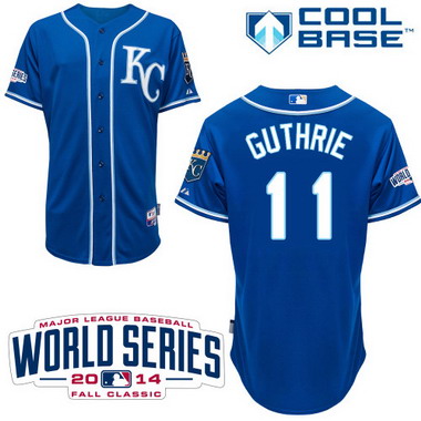 Kansas City Royals #11 Jeremy Guthrie 2014 World Series 2014 Blue Jersey