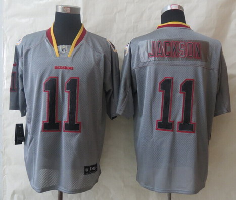 Nike Washington Redskins #11 DeSean Jackson Lights Out Gray Elite Jersey