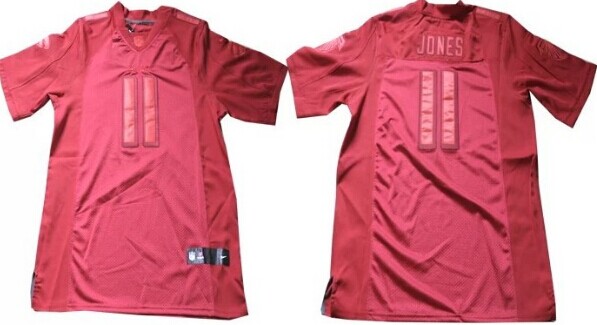 Nike Atlanta Falcons #11 Julio Jones Drenched Limited Red Jersey