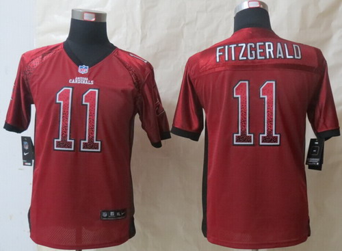 Nike Arizona Cardinals #11 Larry Fitzgerald 2013 Drift Fashion Red Kids Jersey