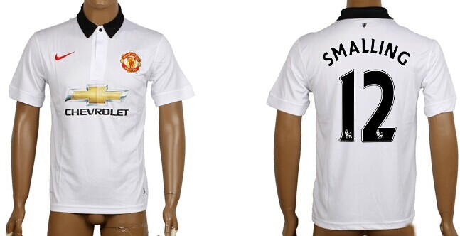 2014/15 Manchester United #12 Smalling Away Soccer AAA+ T-Shirt