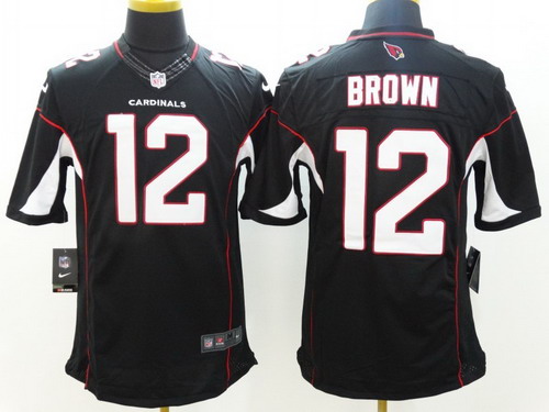 Nike Arizona Cardinals #12 John Brown Black Limited Jersey