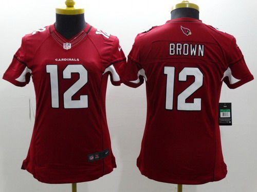 Nike Arizona Cardinals #12 John Brown Red Limited Womens Jersey