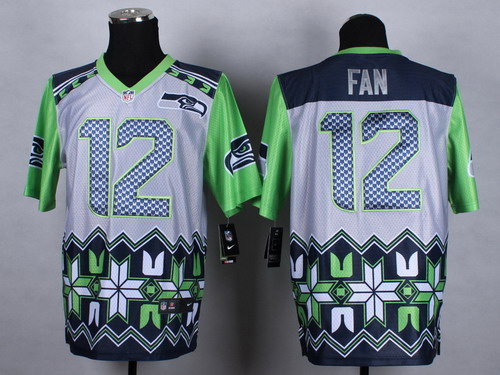 Nike Seattle Seahawks #12 Fan 2015 Noble Fashion Elite Jersey