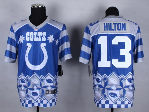Nike Indianapolis Colts #13 T.Y. Hilton 2015 Noble Fashion Elite Jersey
