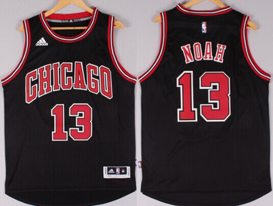 Chicago Bulls #13 Joakim Noah Revolution 30 Swingman 2014 New Black Jersey