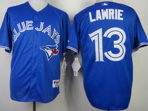 Toronto Blue Jays #13 Brett Lawrie Blue Jersey