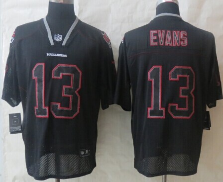 Nike Tampa Bay Buccaneers #13 Mike Evans Lights Out Black Elite Jersey