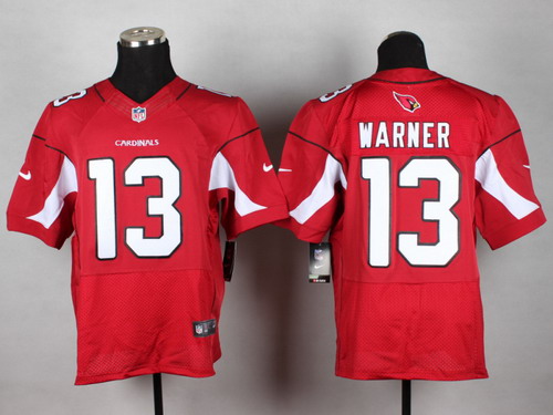 Nike Arizona Cardinals #13 Kurt Warner Red Elite Jersey