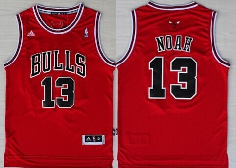 Chicago Bulls #13 Joakim Noah Revolution 30 Swingman Red Jersey