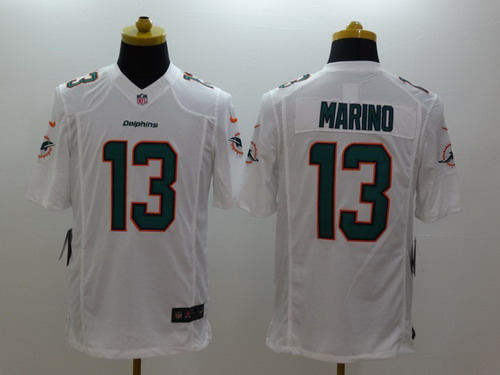 Nike Miami Dolphins #13 Dan Marino 2013 White Limited Jersey