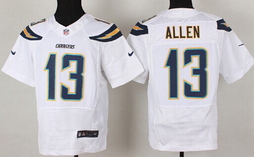 Nike San Diego Chargers #13 Keenan Allen 2013 White Elite Jersey