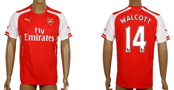 2014/15 Arsenal FC #14 Walcott Home Soccer AAA+ T-Shirt