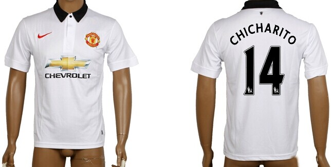 2014/15 Manchester United #14 Chicharito Away Soccer AAA+ T-Shirt