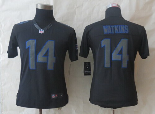 Nike Buffalo Bills #14 Sammy Watkins Black Impact Limited Womens Jersey
