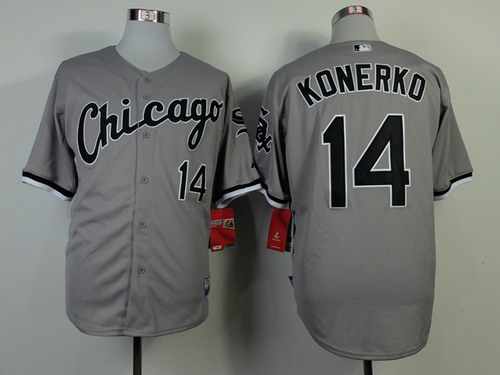 Chicago White Sox #14 Paul Konerko Gray Jersey