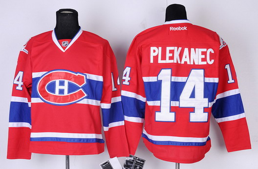 Montreal Canadiens #14 Tomas Plekanec Red CH Jersey