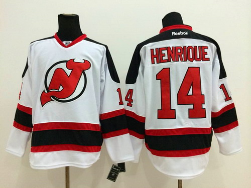 New Jersey Devils #14 Adam Henrique White Jersey