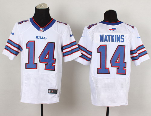 Nike Buffalo Bills #14 Sammy Watkins 2013 White Elite Jersey