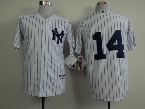 New York Yankees #14 Martin Prado White Jersey