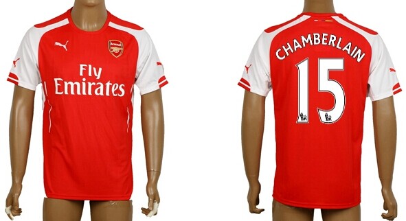 2014/15 Arsenal FC #15 Chamberlain Home Soccer AAA+ T-Shirt