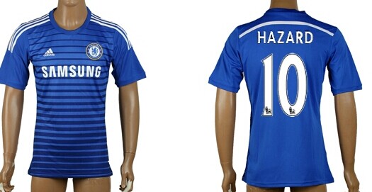 2014/15 Chelsea FC #10 Hazard Home Soccer AAA+ T-Shirt