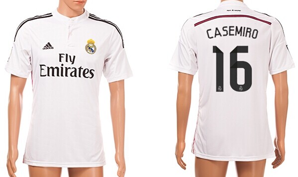 2014/15 Real Madrid #16 Casemiro Home Soccer AAA+ T-Shirt