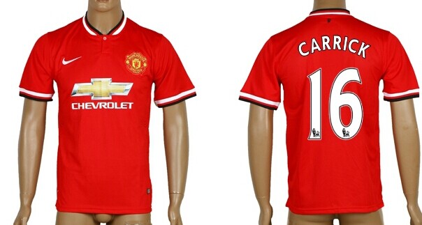 2014/15 Manchester United #16 Carrick Home Soccer AAA+ T-Shirt