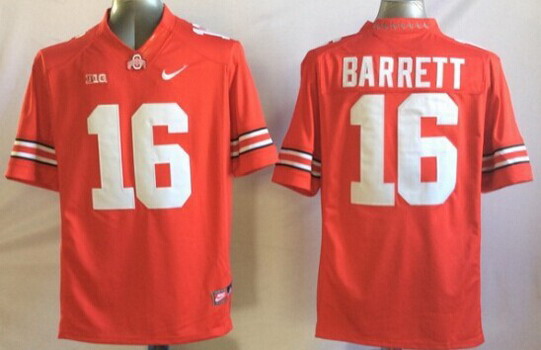 Ohio State Buckeyes #16 J.T. Barrett 2014 Red Limited Jersey