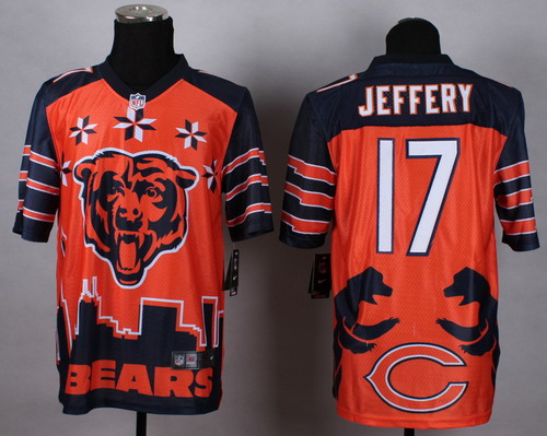 Nike Chicago Bears #17 Alshon Jeffery 2015 Noble Fashion Elite Jersey