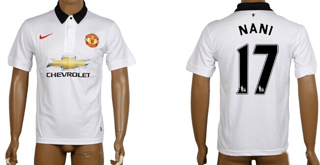2014/15 Manchester United #17 Nani Away Soccer AAA+ T-Shirt