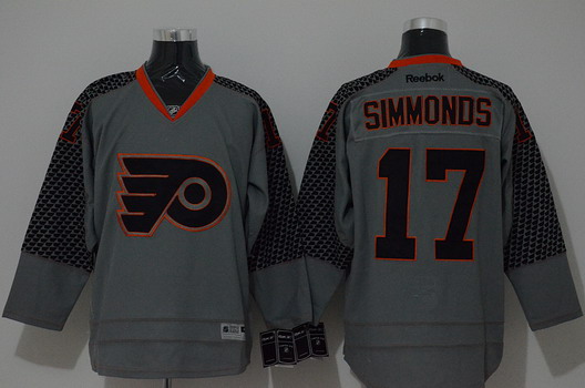 Philadelphia Flyers #17 Wayne Simmonds Charcoal Gray Jersey
