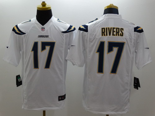 Nike San Diego Chargers #17 Philip Rivers 2013 White Limited Jersey
