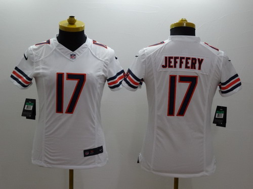Nike Chicago Bears #17 Alshon Jeffery White Limited Womens Jersey
