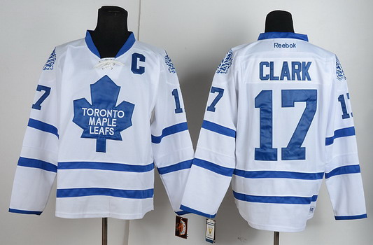 Toronto Maple Leafs #17 Wendel Clark White Throwback CCM Jersey