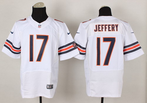 Nike Chicago Bears #17 Alshon Jeffery White Elite Jersey