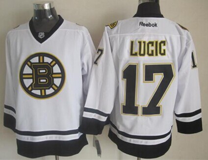 Boston Bruins #17 Milan Lucic 2014 White Jersey