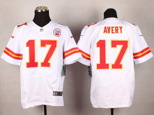 Nike Kansas City Chiefs #17 Donnie Avery White Elite Jersey