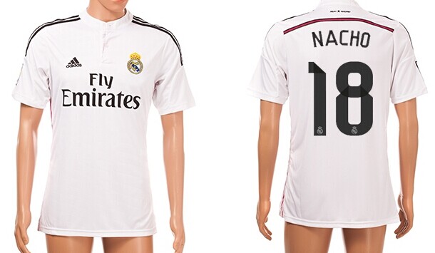 2014/15 Real Madrid #18 Nacho Home Soccer AAA+ T-Shirt
