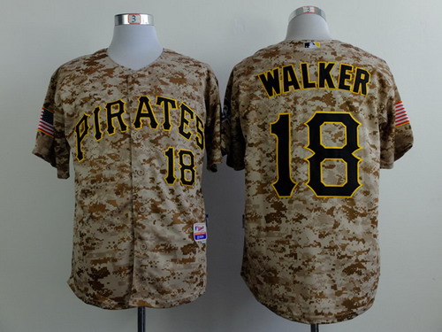 Pittsburgh Pirates #18 Neil Walker 2014 Camo Jersey