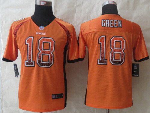 Nike Cincinnati Bengals #18 A.J. Green 2013 Drift Fashion Orange Elite Jersey