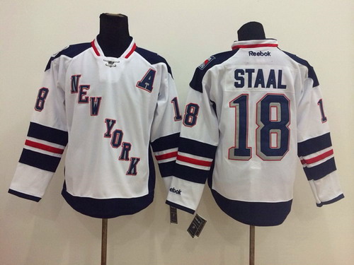 New York Rangers #18 Marc Staal 2014 Stadium Series White Jersey