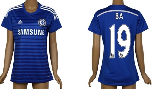 2014/15 Chelsea FC #19 Ba Home Soccer AAA+ T-Shirt_Womens