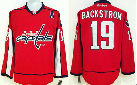 Washington Capitals #19 Nicklas Backstrom Red Jersey