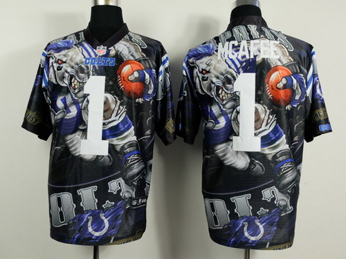 Nike Indianapolis Colts #1 Pat McAfee 2014 Fanatic Fashion Elite Jersey
