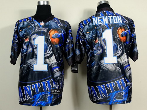 Nike Carolina Panthers #1 Cam Newton 2014 Fanatic Fashion Elite Jersey