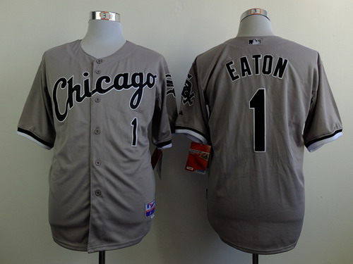 Chicago White Sox #1 Adam Eaton Gray Jersey
