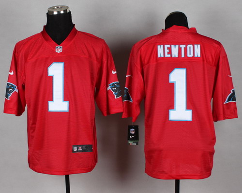 Nike Carolina Panthers #1 Cam Newton 2014 QB Red Elite Jersey